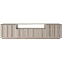 Vente-unique Tv-meubel met 3 deuren en 1 nis - Beige - EROLYA