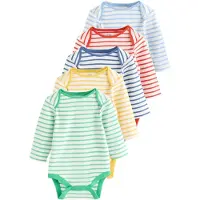 Next - Jongens - Set van 5 babyrompertjes met lange mouwen - Blauw