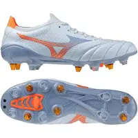 Mizuno Morelia Neo V Beta Elite IJzeren-Nop Voetbalschoenen (SG) Lichtblauw Blauw Oranje