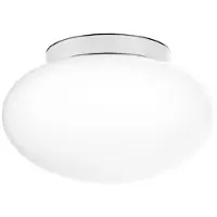 Wever & Ducre Plafondlamp Perlez 1.0, dimbaar, wit / opaal, Badkamer, Glas, plafondlamp
