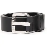 Diesel Riem zwart / zilver