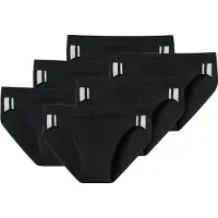 Schiesser Slip zwart / wit