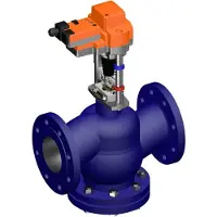 Belimo Klepafsluiter 30mm Flens DN100 Kvs145 100-240VAC 150s 2/3-punts 2500N IP54 H6100N/EV230A-TPC
