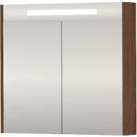 Proline SPK Premium Spiegelkast LED 80x14x74 cm Indian Walnut
