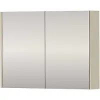 Proline SPK Comfort Spiegelkast Dubbelzijdig 80x14x60 cm Soft Linen