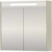 Proline SPK Premium Spiegelkast LED 80x14x74 cm Soft Linen
