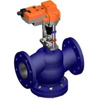 Belimo Klepafsluiter 30mm Flens DN100 Kvs145 100-240VAC Fail-Safe 150s 3-punts 2000N IP54 H6100N/AVK230A-3