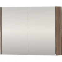 Proline SPK Xcellent Spiegelkast Dubbelzijdig 80x14x60 cm Terra Oak