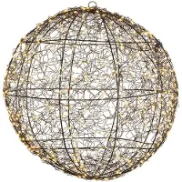 Kaemingk Frame light micro LED buiten dia. 38 cm zwart/klassiek warm I Lumineo