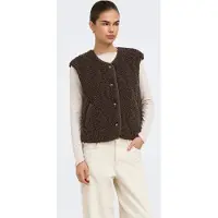 ONLY Bodywarmer 'ONLInes' chocoladebruin