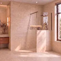 Boss & Wessing Bws midline halfhoge inloopdouche 90x80 cm tuscan brons helder nano coating met profielset