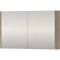 Proline SPK Xcellent Spiegelkast Dubbelzijdig 100x14x60 cm Raw Oak