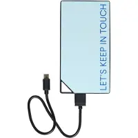 Design Letters Powerbank - 8000mAh - Lichtblauw - - OneSize - Powerbanks