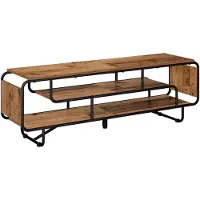 vidaXL TV Stand 140 x 36 x 45 cm Oud hout Bewerkt hout