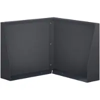 vidaXL Steunmuur, 50 x 50 x 50 cm, staal, antraciet