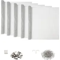 vidaXL Lichtkoepelafdekking met clips, 5 stuks, 70 x 190 cm, aluminium