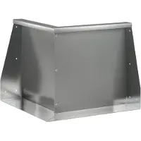 vidaXL Steunmuur, 50 x 50 x 40 cm, verzinkt staal, zilver