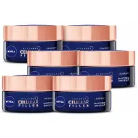 Nivea 6 x - Nachtcrème - CELLular Expert Lift Anti-Veroudering - Voor alle huidtypes - Met Bakuchiol & Hyaluronzuur - Verhoogt collageen & anti-rimpel - 50 ml - Voordeelverpakking - 6 stuks