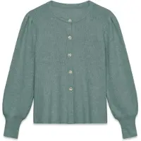 Vero Moda Gebreid vest 'LEMON' groen