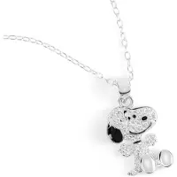 Peanuts Halsketting - Snoopy - zilverkleurig | Maat Standard