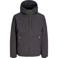 Jack & Jones Tussenjas grijs / oranje / zwart / wit