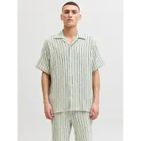 Jack & Jones Overhemd 'JORCoba' donkerblauw / pastelgroen / wit