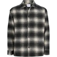 Jack & jones Junior Overhemd 'JJESOHO OLLIE' chamois / antraciet