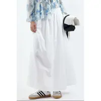 Busem Elastische Taille Midi Rok met Zakken