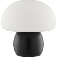 Brilliant Dupos LED oplaadbare paddenstoel tafellamp, 22 cm, 230 lm, 2700K, draadloos opladen, dimbaar