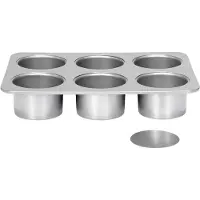 Patisse Cheesecakevorm Mini 8 Cm Staal Zilver