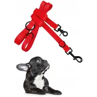 Yourdog Verstelbare Rode Hondensnoer 240cm - Sterk & Veelzijdig