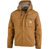 Carhartt Relaxed Fit Washed Duck Sherpa-lined Utility Jacket | Maat: S