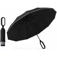 VHV -Extra Grote Paraplu 107cm - Windbestendige Stormparaplu met Dubbele Binnenkant - Reflecterende Veiligheidsstrip - Waterafstotende Luxe Paraplu voor Dames en Heren