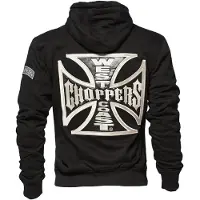 West Coast Choppers Vest met capuchon - WCC OG Classic Panel Zip Hoodie - S tot 4XL - voor Mannen - zwart | Maat 4XL