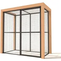 Glorenza Olivia - Kattenren - Aluminium - Antraciet - 193x99x187 cm