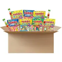 Haribo Zure Mix Mini's 2385g - ca. 53 stuks - XL snoepmix van zure snoepzakjes & Mega Roulette - uitdeelsnoep