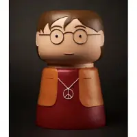 Blogo -Design Vaas- Icons Limited Edition Collection “PEACE-JOHNLENNON” Polyresin Decoratie Handgemaakt Bloemenvaas H26,4 x Ø16,6cm 1080 gr