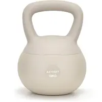 Springos Kettlebell - - 10 Kg - Flexibel - Ergonomisch - Beige