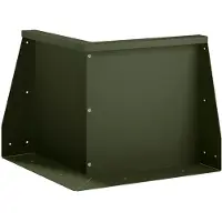 vidaXL Steunmuur, 50 x 50 x 50 cm, staal, olijgroen