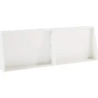vidaXL Steunmuur, 2 stuks, 60 x 12 x 50 cm, staal, wit