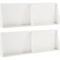 vidaXL Keermuur 4 st 60 x 12 x 50 cm Staal Wit