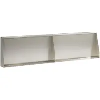 vidaXL Keermuur 2 st 80 x 12 x 40 cm Roestvrij staal zilver