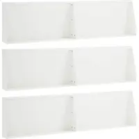 vidaXL Keermuur 6 st 80 x 12 x 40 cm Staal Wit