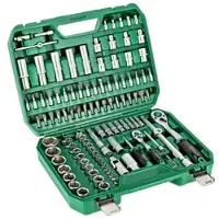 Stalco 110-delige Doppenset met Ratel - 1/2" & 1/4" -