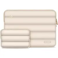 TechProtection Puffy MacBook 13 / 14 Inch Sleeve Sand