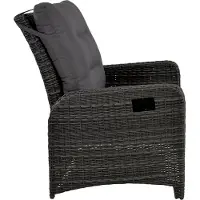 Lesli Living Loungestoel Soho Forte - Tuinstoel - Ergonomisch ontwerp - Antraciet