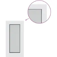 vidaXL Kelderraam RISOR, 30 x 60 cm, PVC en glas