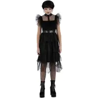 Smiffys - Gothic Prom Kinder Kostuum - Kids tm 9 jaar - Zwart