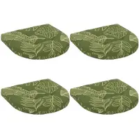 vidaXL 4-Piece Zitkussens 4 st 100% Polyester Blad Design