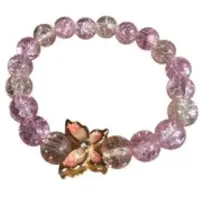 Fashion Jewelry Armband sparkle rose butterfly bedel rose.